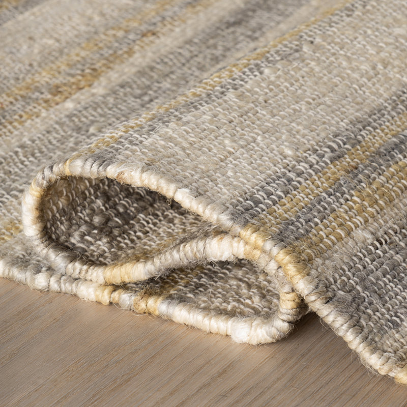 Marn Striped Handmade Jute Rug, Rectangle 7'6" x 9'6"