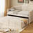 Twin Daybed With Trundle, Twin Size Daybed With 2 Storage Drawers, Wooden Sofa Bed With Upholstered Button Tufted Backrest For Living Room, Bedroom, Guest Room,Beige-124438665