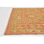 Tapis de zone en laine vert/orange 2 pi 9 po x 4 pi "one-of-kind" -the main noué la Elland