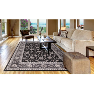 Tapis noir Mahal