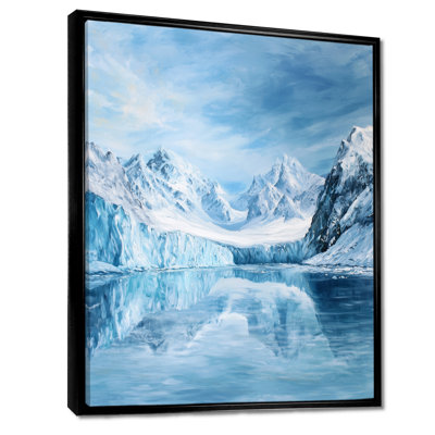 Glacial Grandeur In Antarctica II - Alaska Canvas Print