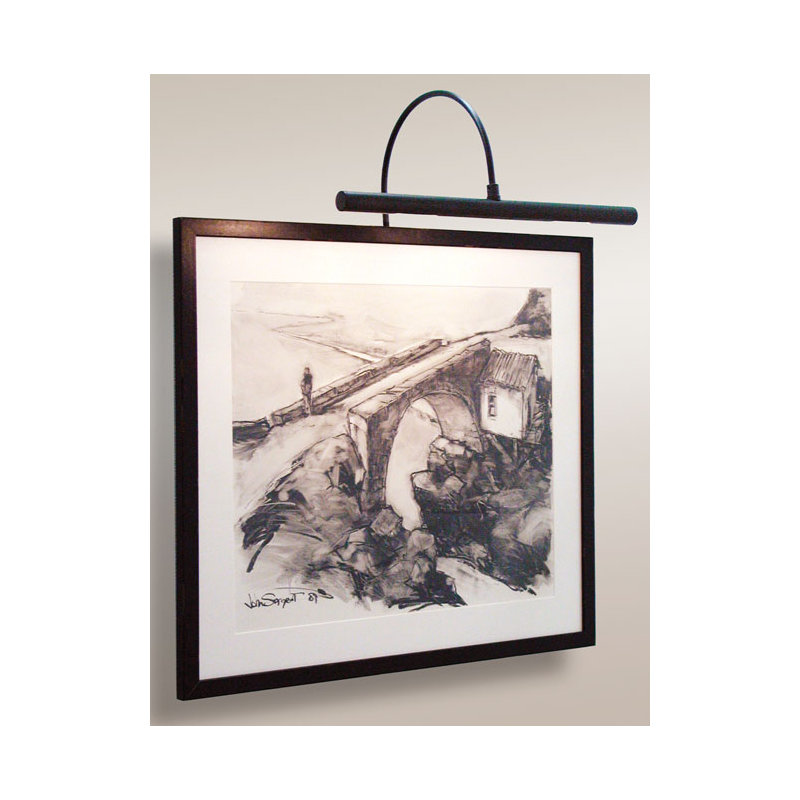 Advent Dimmable Frame Mounted Picture Light, Black