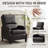 Upholstered Faux Leather Push-Back Manual Recliner(Set Of 2)-107317919