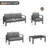 Tempie 7 - Person Patio Conversation Set with Cushions-186984585