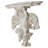 White Cherub Statue Wall Relief
