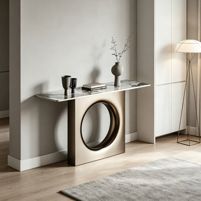 Console légère en métal de style luxueux.
