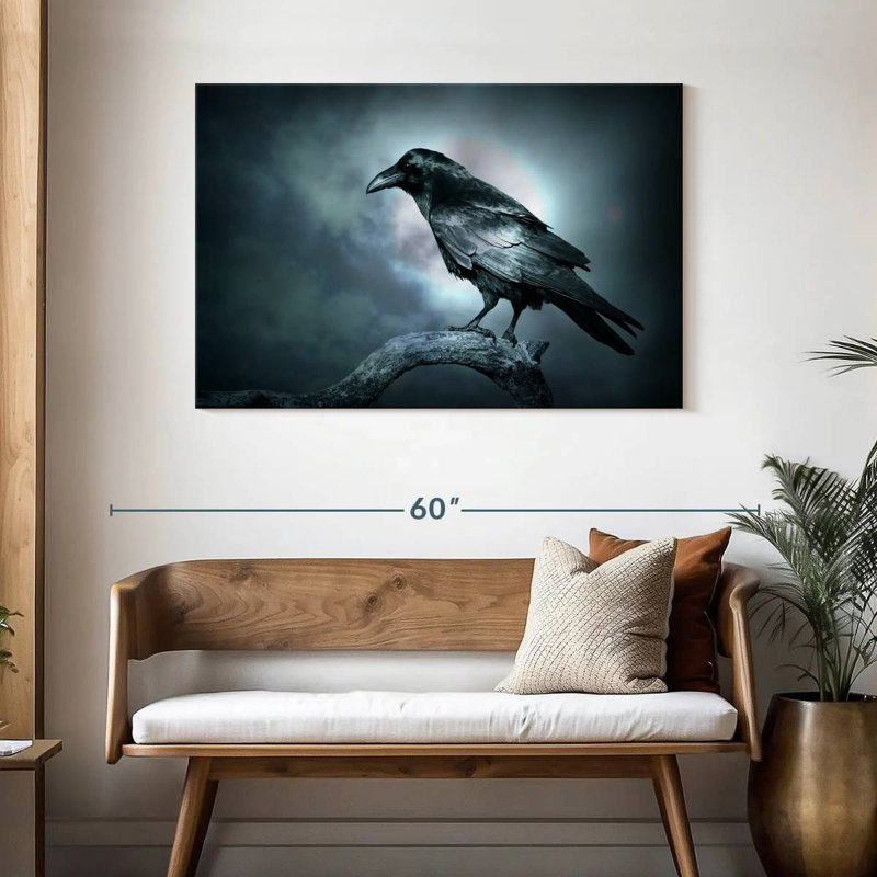 Corbeau sans âme, H 30 po x l 45 po