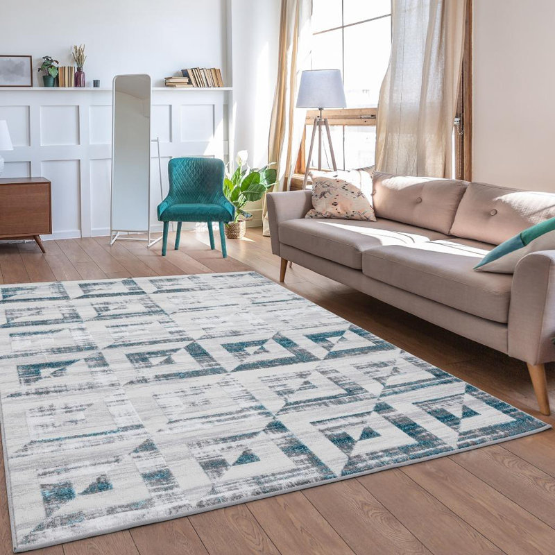 Tapis moderne à motif géométrique