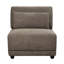 Rylie Modular - Armless Chair w/Pillow, Brown Linen