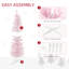 Arbre de Noël artificiel enneigé 5 pi - arbre de Noël mince avec branches réalistes, base en plastique