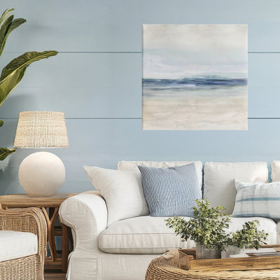 Coastal Calm Beach Horizon Canvas, design by Amber Sterling
