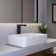 Sotomo Soft Rectangular Bathroom Vessel Sink, 19.7” X 15.4” X 5.5”, Ceramic Sink With Drainage Design