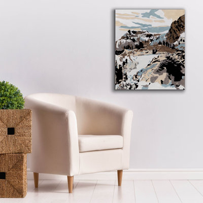 Toile épique Graffiti «Hush Peaks 1» par Melissa Wang, 26 po x 30 po