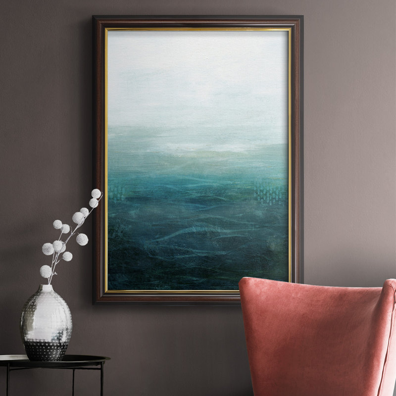 «Drifting Sea II», peinture sur toile encadrée, H 27 po x l 18 po x P 2,5 po