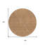 Tapis extérieur rond lavable en terre cuite et ivoire 8 pi