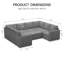 Canapé modulaire en chenille Seybert-1470483918