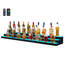 Présentoir de bouteilles de boissons alcoolisées à DEL, étagère de bar éclairée à 3 niveaux de 70 pouces avec télécommande RF et contrôle des applications, 7 couleurs statiques, étagère à whisky en acrylique pour 52 bouteilles, alimenté par adaptateur uniquement