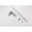 Cool gray modern bathroom sink faucet with single handle deck mount zinc construction