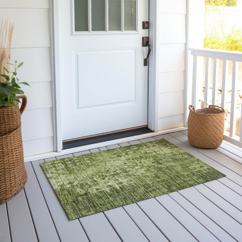 Jurnee Ikat Indoor / Outdoor Rug, Rectangle 1'8" x 2'6"
