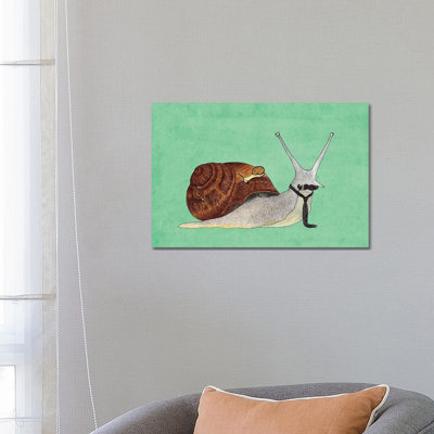 Mr. Snail by Barruf - Wrapped Canvas Print
