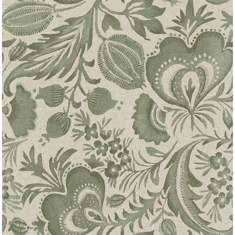 Rouleau de papier peint L 33 pi x l 20,5 po, Vert