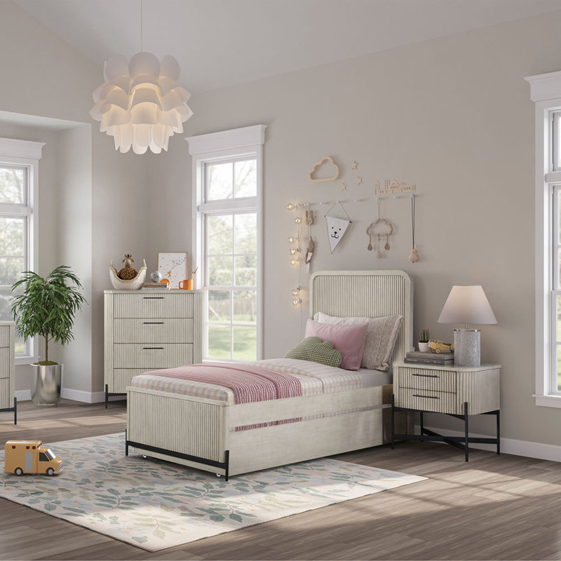 Colten Over Twin Trundle Bed, Taupe