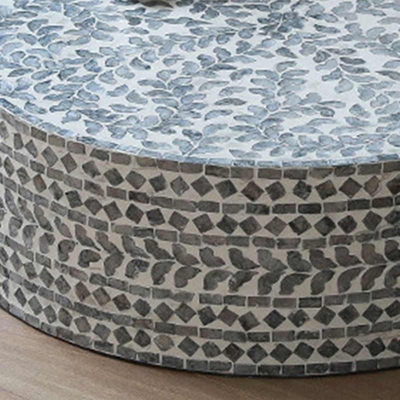 Table basse en bois de style français, Noir