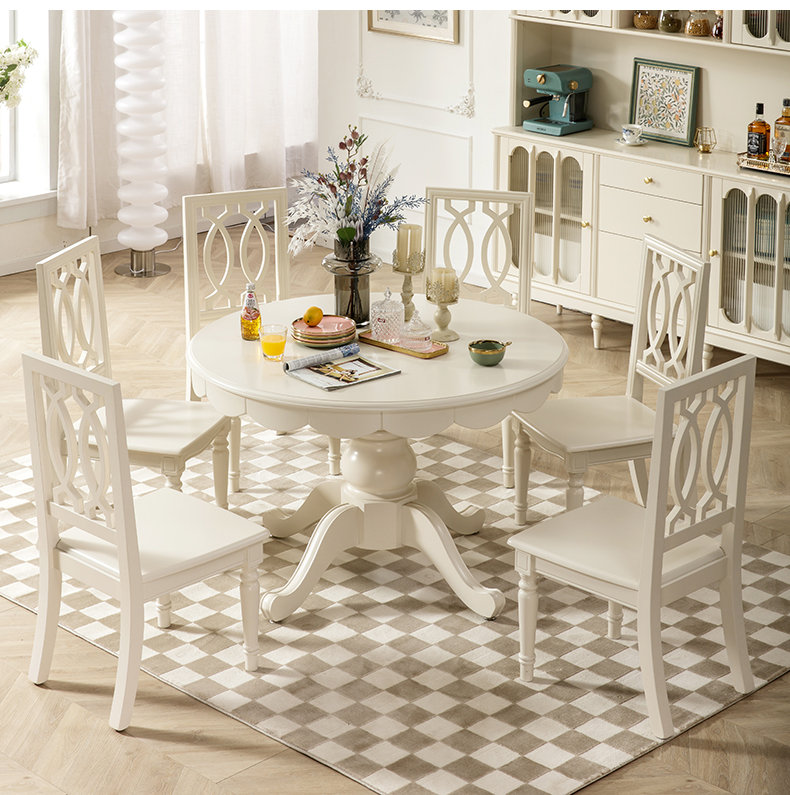 Table de salle à manger, H 30,7 po x L 47,2 po x l 47,2 po