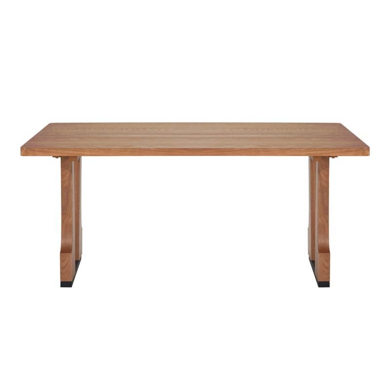 Table de salle à manger rectangulaire 63 "(couleur naturelle), Naturel