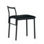 Chaise à finition noire