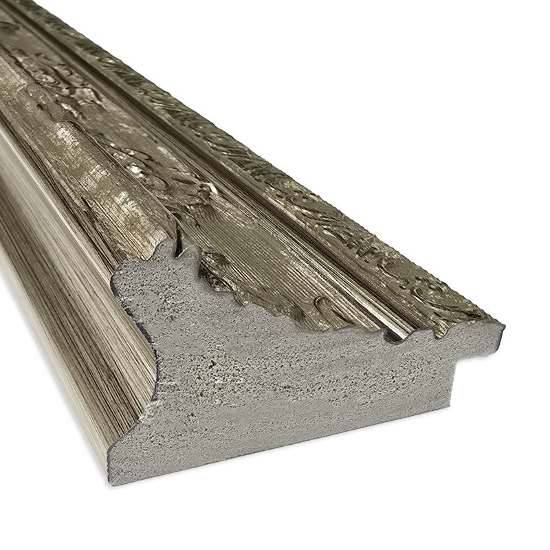 Miroir de plancher pleine longueur Filigree, Argent argent