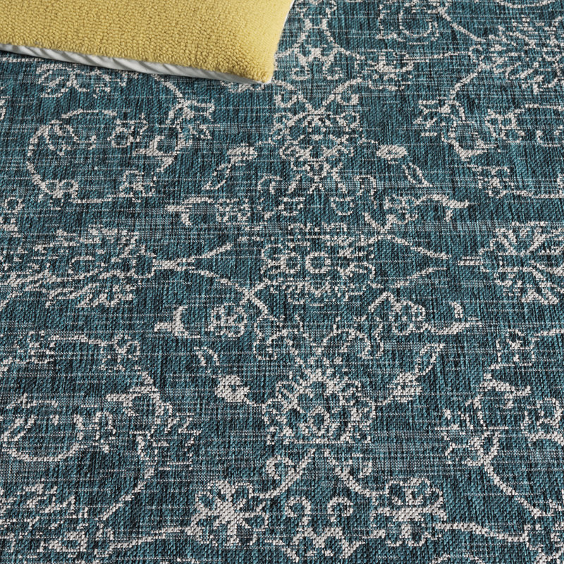 Tapis oriental d'intérieur / extérieur Biston Performance, Rectangle 2 pi 7 po x 5 pi