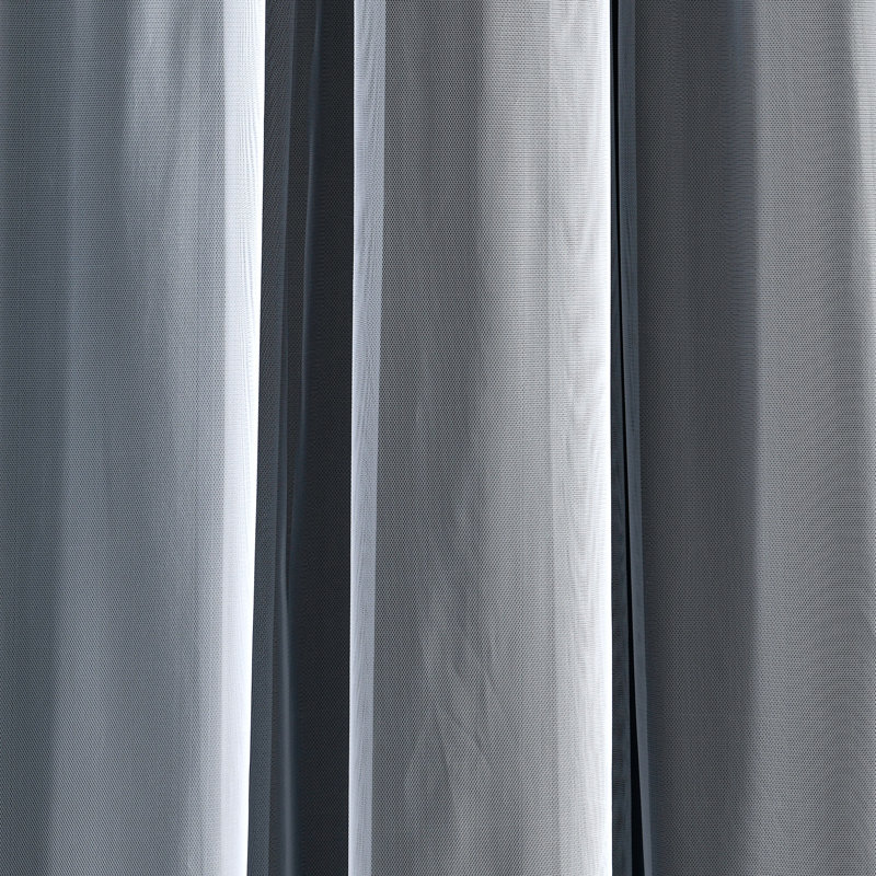 Blackout Curtain Pair, Black, 38" W x 84" L