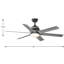 Ventilateur de plafond extérieur standard Kaysville 56 po à 6 pales avec télécommande et ensemble d'éclairage DEL inclus-54747806