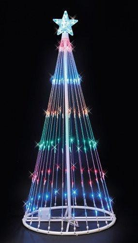 200 guirlandes lumineuses Let It Snow, Rouge / Bleu / Vert