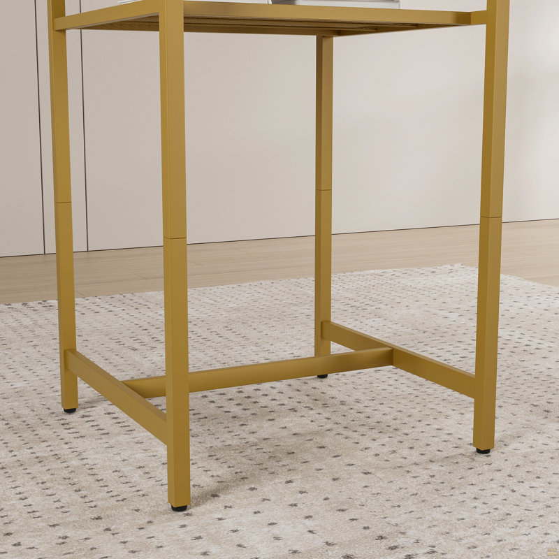 Table de bar, équipée de 2 tabourets de bar, avec dossier et cloison