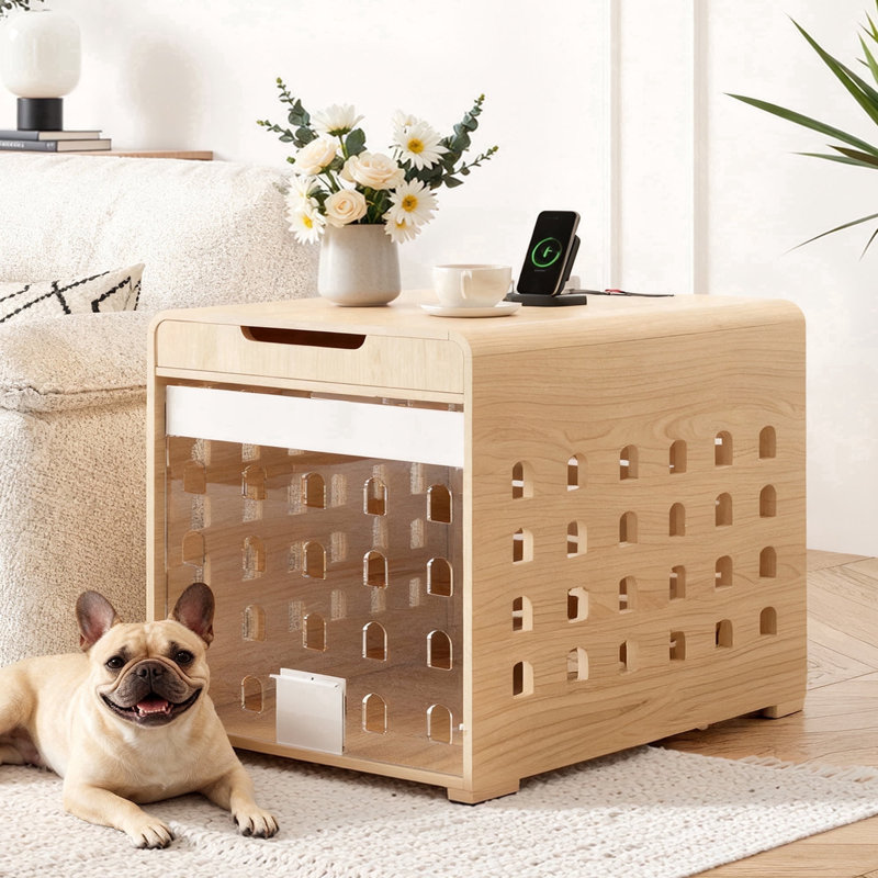 Meuble pour cage Furnibear Modern, H 24 po x l 29,53 po x P 25,2 po , Brun