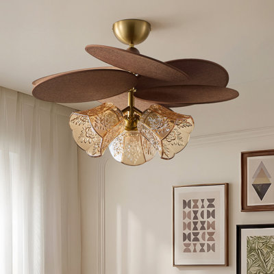 Plafonnier rétro 3 lumières 23,62 "rétro français à intensité variable 3 lumières