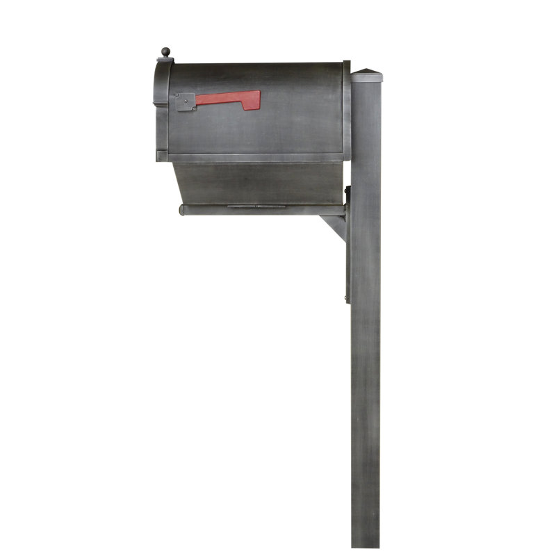 Boîte aux lettres avec poteau verrouillable Berkshire, Gris