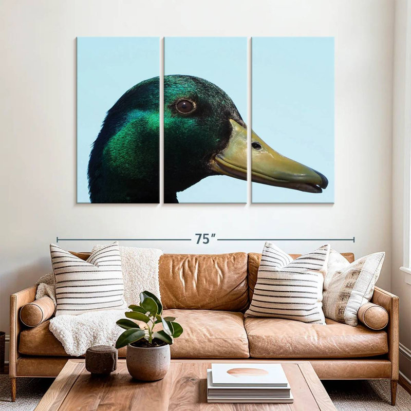 Brampt Mallard Duck Close Up, 42" H x 65" W