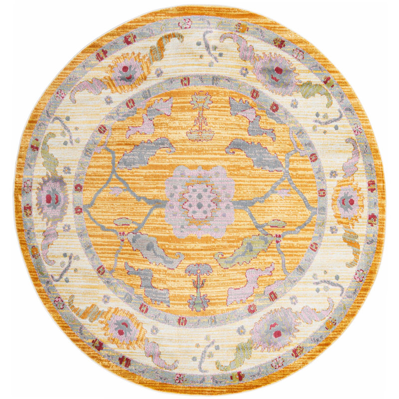 Haefner Oriental Indoor Rug, Round 5'5"