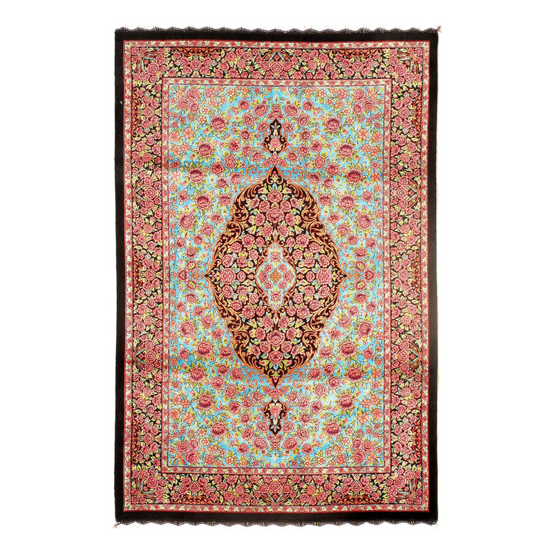 Tapis persan Qum Design 2 pi 7 po x 3 pi 11 po