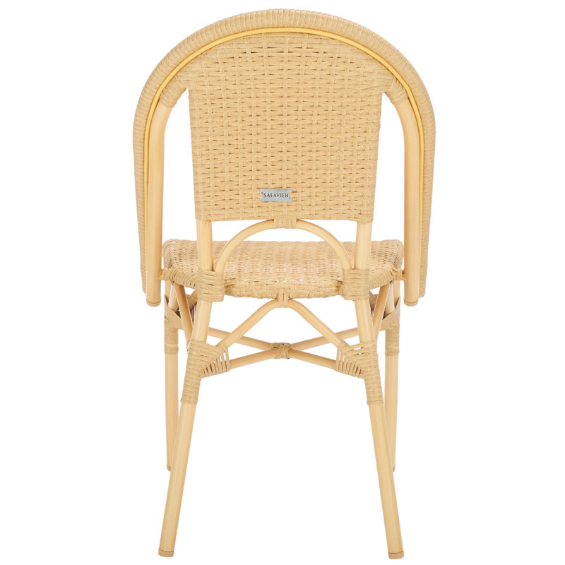 Torino Outdoor Dining Side Chair, Natural Wash/Coffee