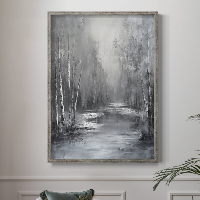 «LANDSCAPES Series Lxxxx», reproduction encadrée - bois massif, H 21 po x l 17 po