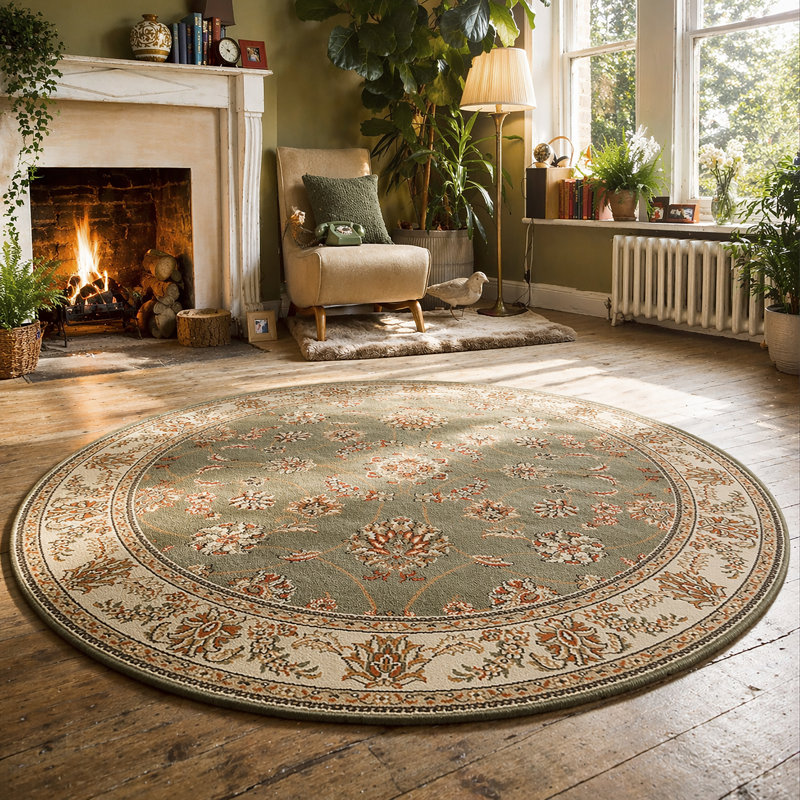 Antony Oriental Indoor Rug, Round 8'