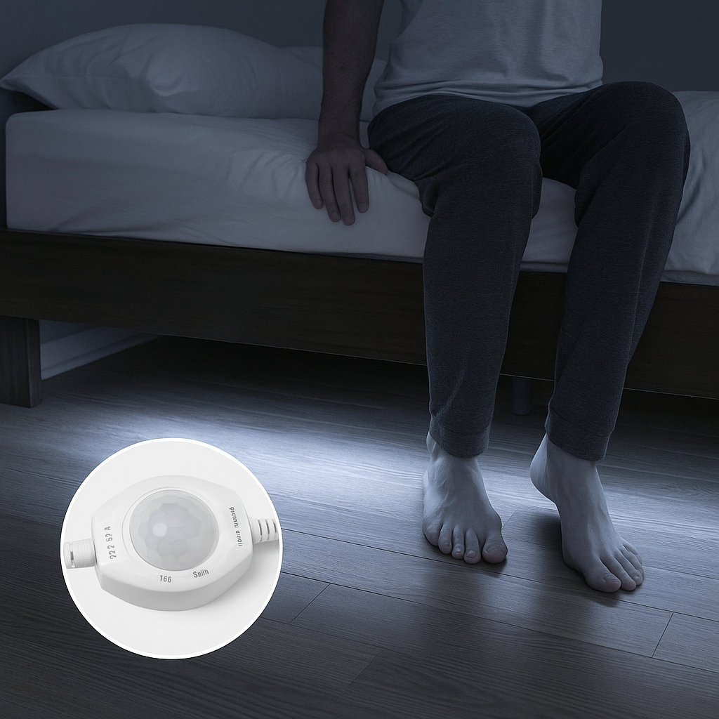 16.4ft Motion Activated LED Strip Light Bed Light with Timer 6000K YI LIGHTING LED