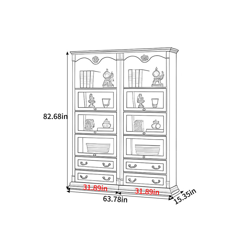 Salyer, H 82,68 po x l 63,78 po x P 15,35 po, 2