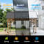 Pavillon de jardin permanent en métal L 13 pi. D Pavillon de jardin en bois massif d'extérieur, pavillon de jardin à toit rigide avec toit en acier galvanisé, pour patio, jardin, terrasse-126350510-66777535
