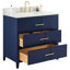 Iconic 36" Freestanding Standard Single Bathroom Vanity with Top-1083574783-1084058980