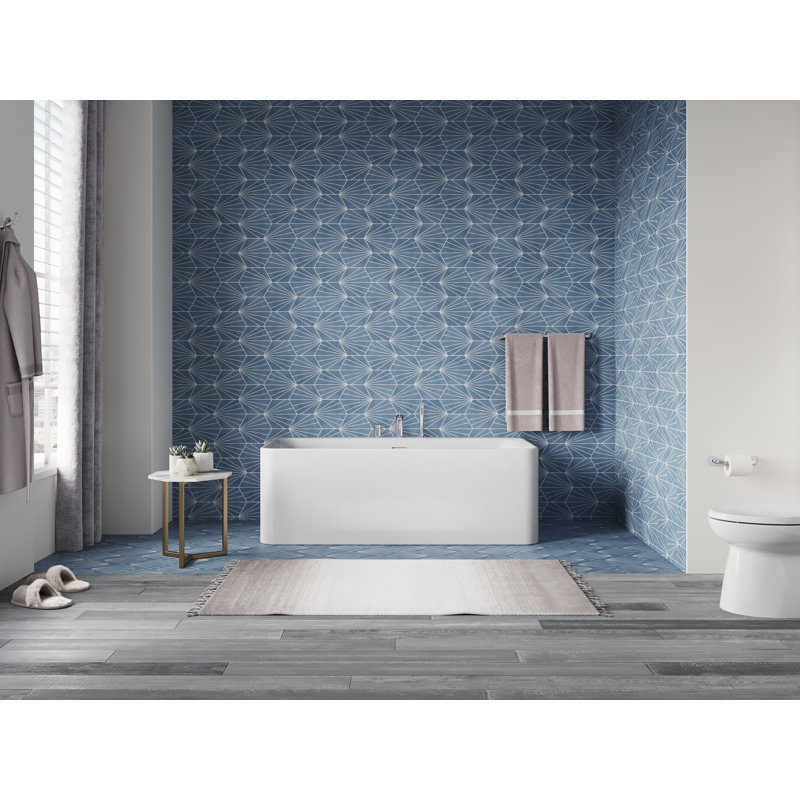59" x 30" Freestanding Soaking Bathtub